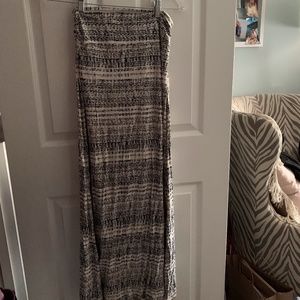 Tribal Print Maxi Skirt